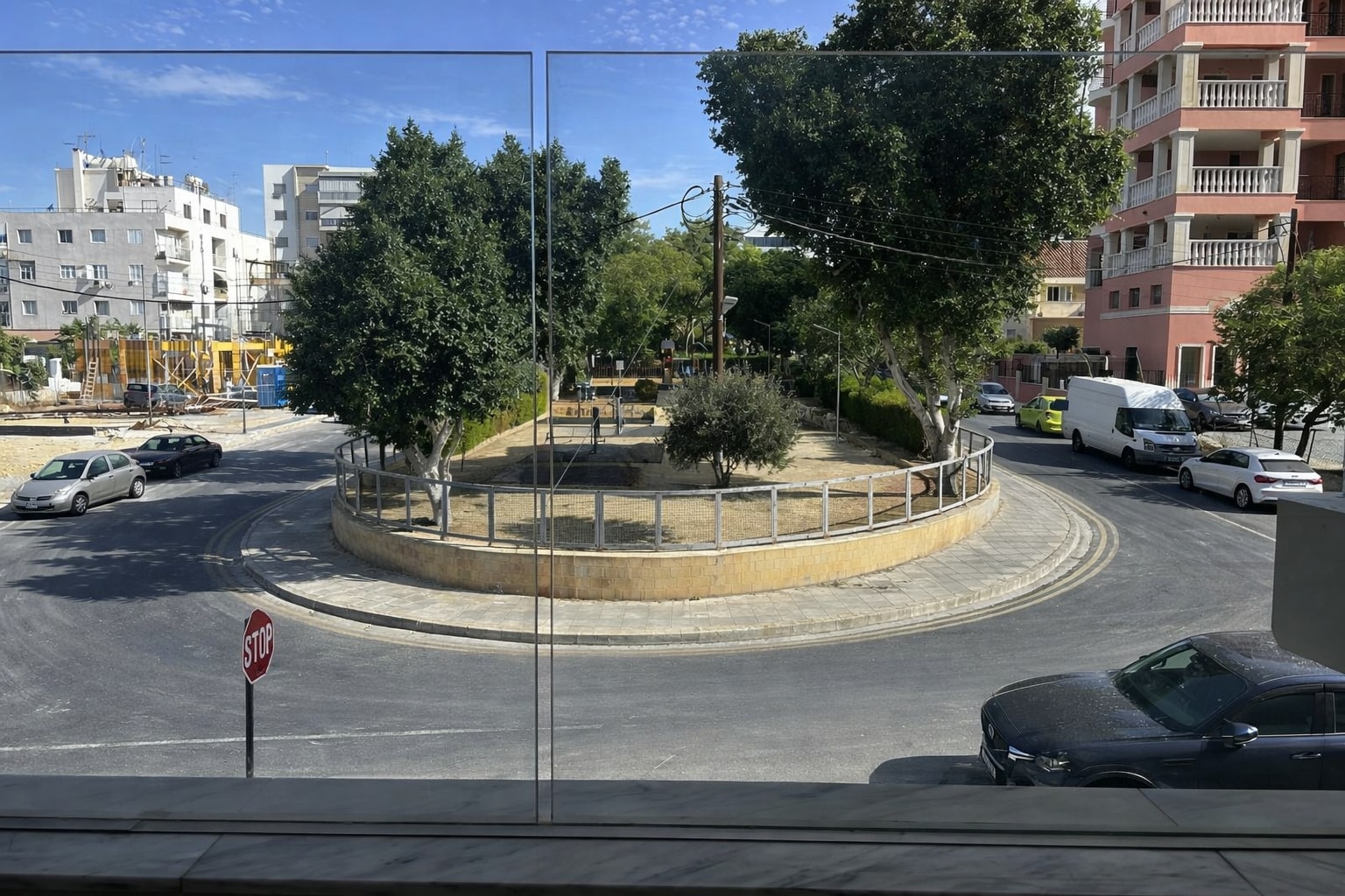 After: repainted and repaired neighbourhood area